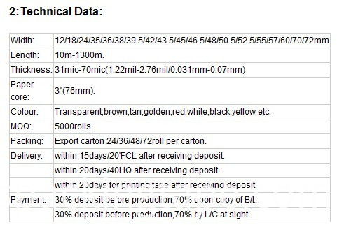 Brown BOPP Adhesive Packing Tape